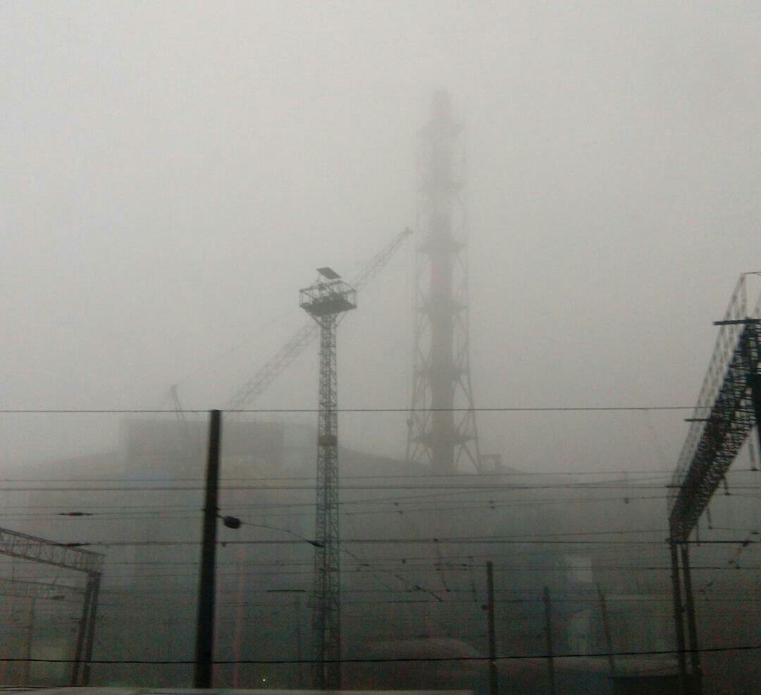 Post-apocalyptic? Chernobyl? No, Cherepovets in the morning - My, Post apocalypse, Chernobyl, Cherepovets