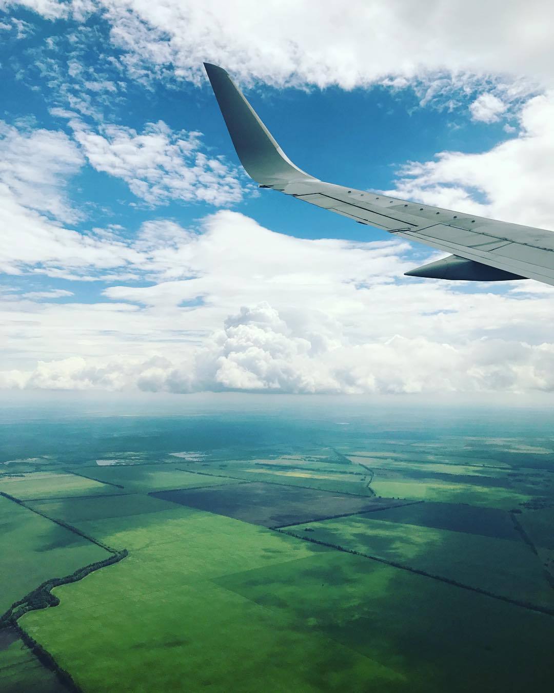 Ulyanovsk region from the porthole - Ulyanovsk, Ulyanovsk region, Sky, View from above, Airplane, Volga, Volga river, Russia, Longpost, River