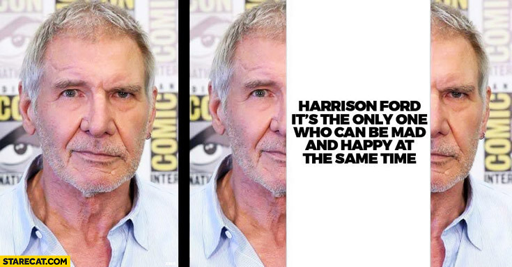 Such a different Harrison. - Harrison Ford, Picture with text, Star Wars, Han Solo