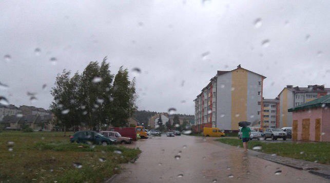 Flooding in the village of Naroch. - Naroch, Flood, 