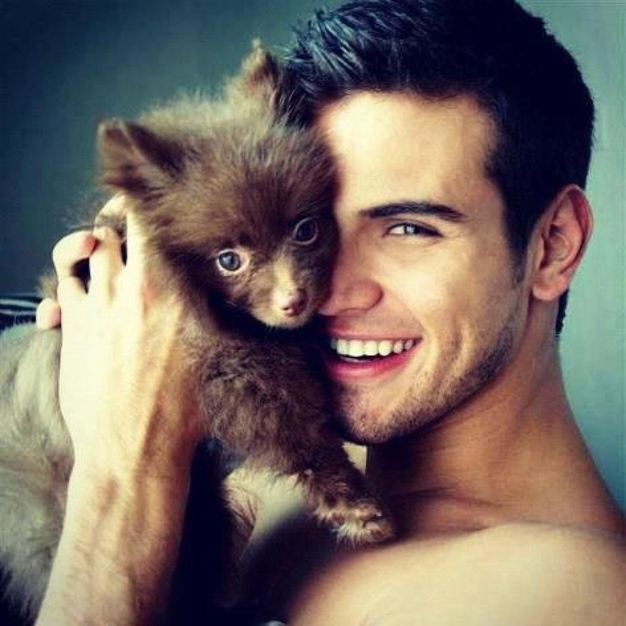 Boys and puppies *_* - Guys, Men, Torso, Muscle, Girls, Milota, Pumped up, Male beauty, Longpost, beauty