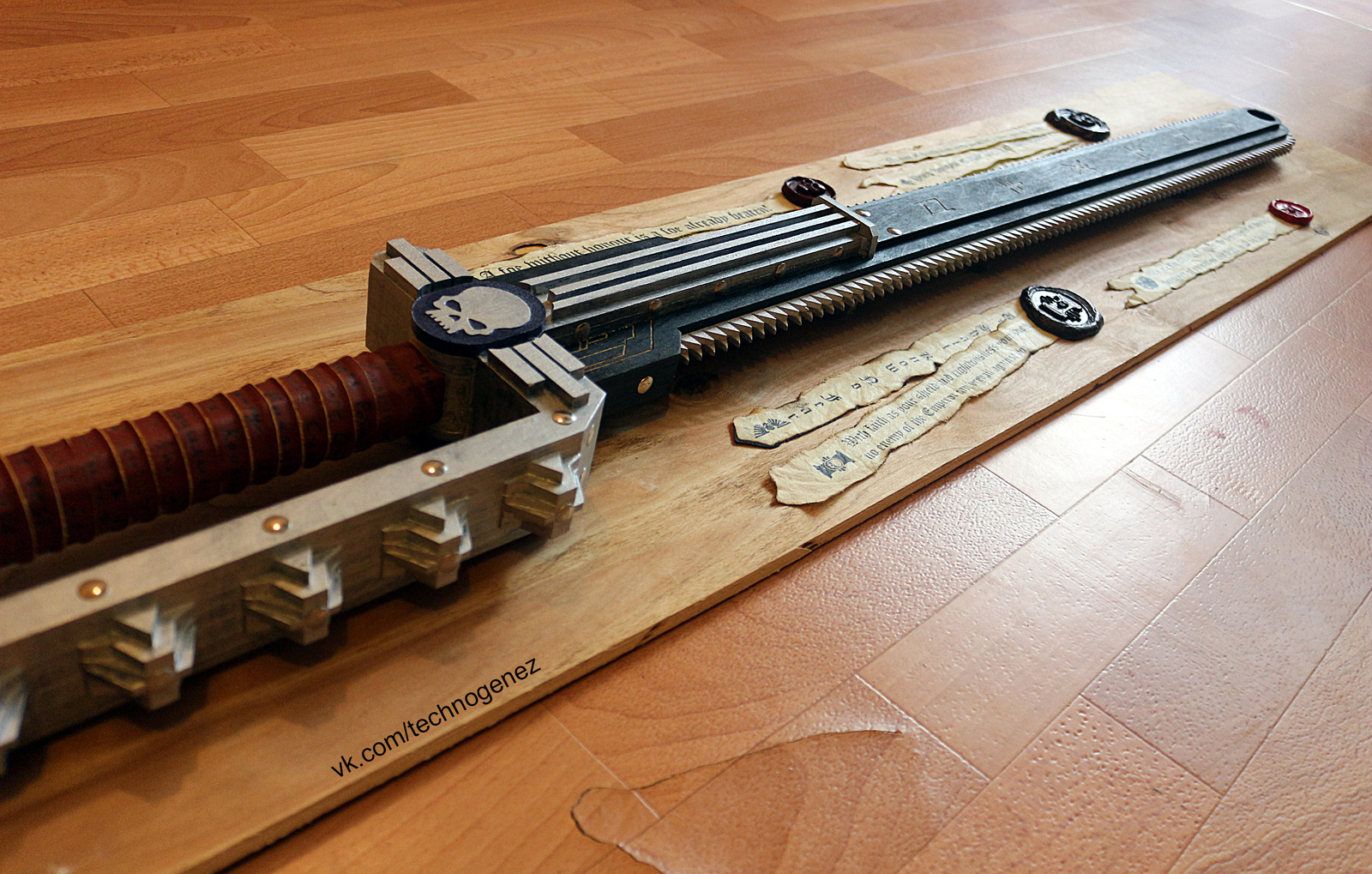 Big Black Chainsword! - My, Chainsword, , Warhammer 40k, Sword, Warhammer cosplay, Cosplay, Craft, Inquisition