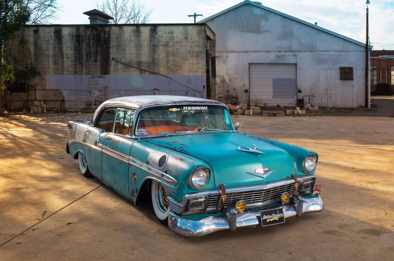 1956 Chevrolet Bel Air Sport Sedan Custom V8 376 6.2L LS3 Supercharged |  656 HP | THM-4L65E 4-speed auto | Пикабу