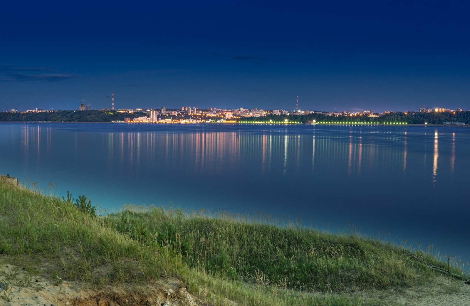 Sosnovka - My, Cheboksary, Chuvashia, Chuvashia Cheboksary, Night, Evening, Панорама, Longpost