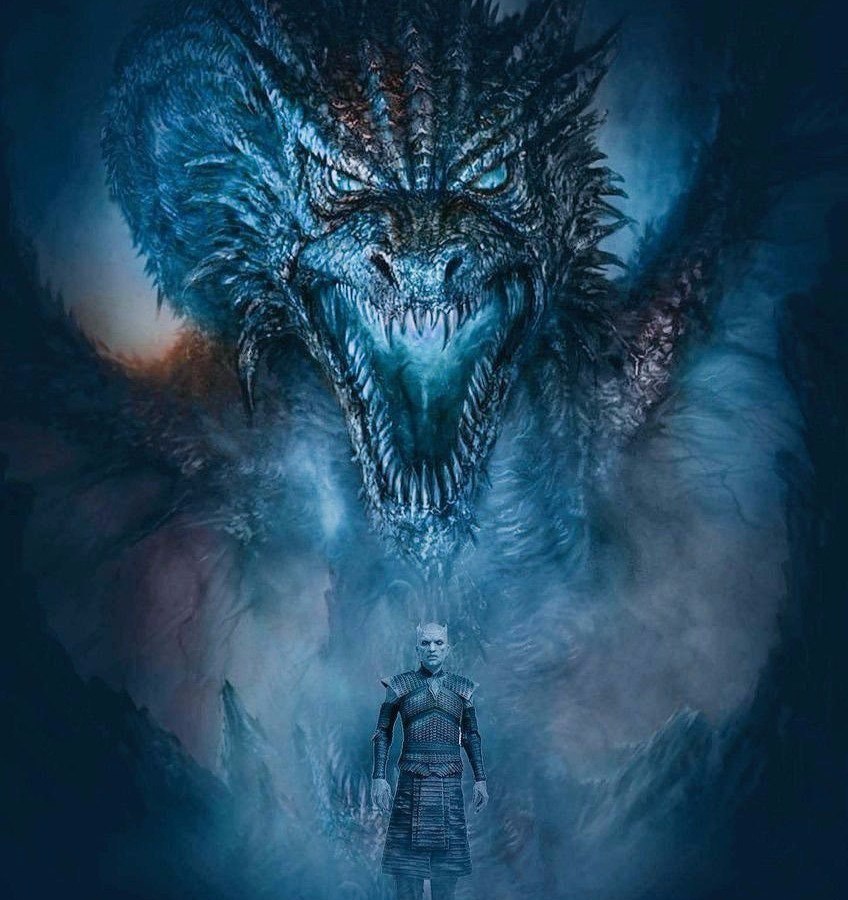 Awakening of Viserion by the Night King and Sindragosa Arthas - King of the night, Viserion, Arthas Menethil, Sindragosa, Ice Dragon, Not mine, Spoiler, Game of Thrones, GIF, Longpost