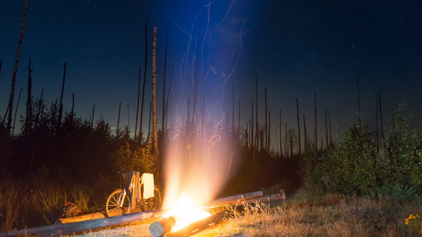 Lakes Lebedinsky and Izyary - My, Chuvashia, Zavolzhye, Summer, Night, Forest, Landscape, Starry sky, Longpost