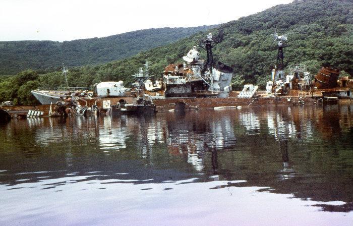 Ship cemetery in Truda Bay, Russky Island - Russian island, Primorsky Krai, , Ship Cemetery, , Vladivostok, Hopelessness, Video, Longpost