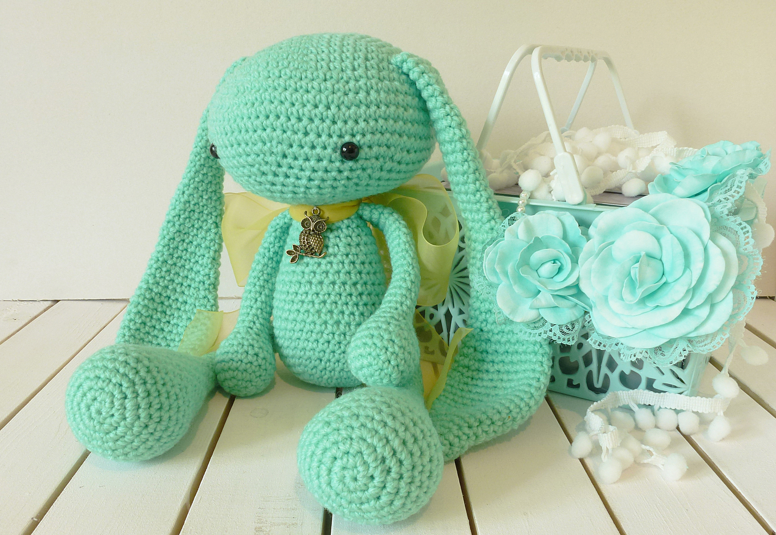 Bunnies Alien Rabbit - My, Hare, With your own hands, Knitted toys, Crochet, Longpost, Needlework without process