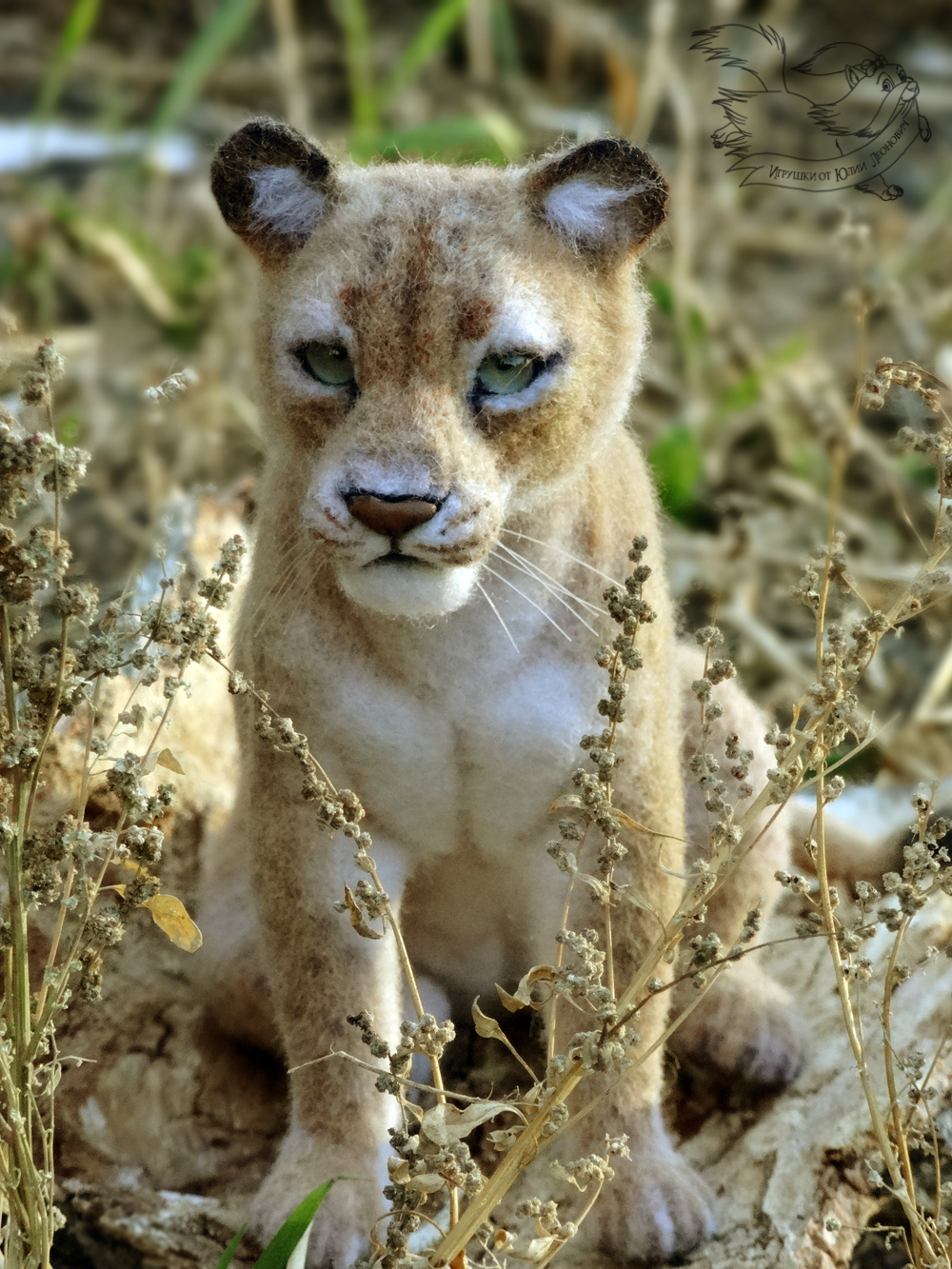 Lioness. Felt toy. - My, a lion, Lioness, Sculpture, Dry felting, Copyright, Needlework, Creation, Wallow, Longpost