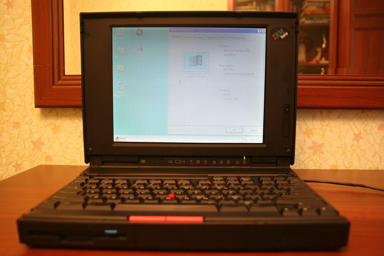 IBM ThinkPad 755C - My, Notebook, Ibm, Windows 95, Rarity, Retro, Recovery, Longpost