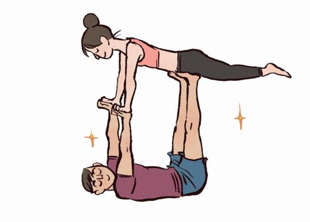 Pair yoga - My, Comics, Translation, My giant nerd boyfriend, Yoga, Longpost