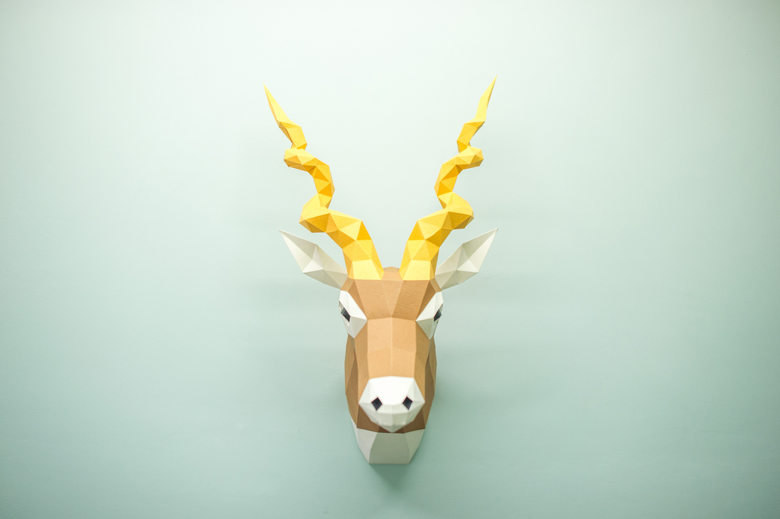 Paper figures, something new - My, Pepakura, Papercraft, Low poly, Handmade, Animals, Trophy, , Longpost