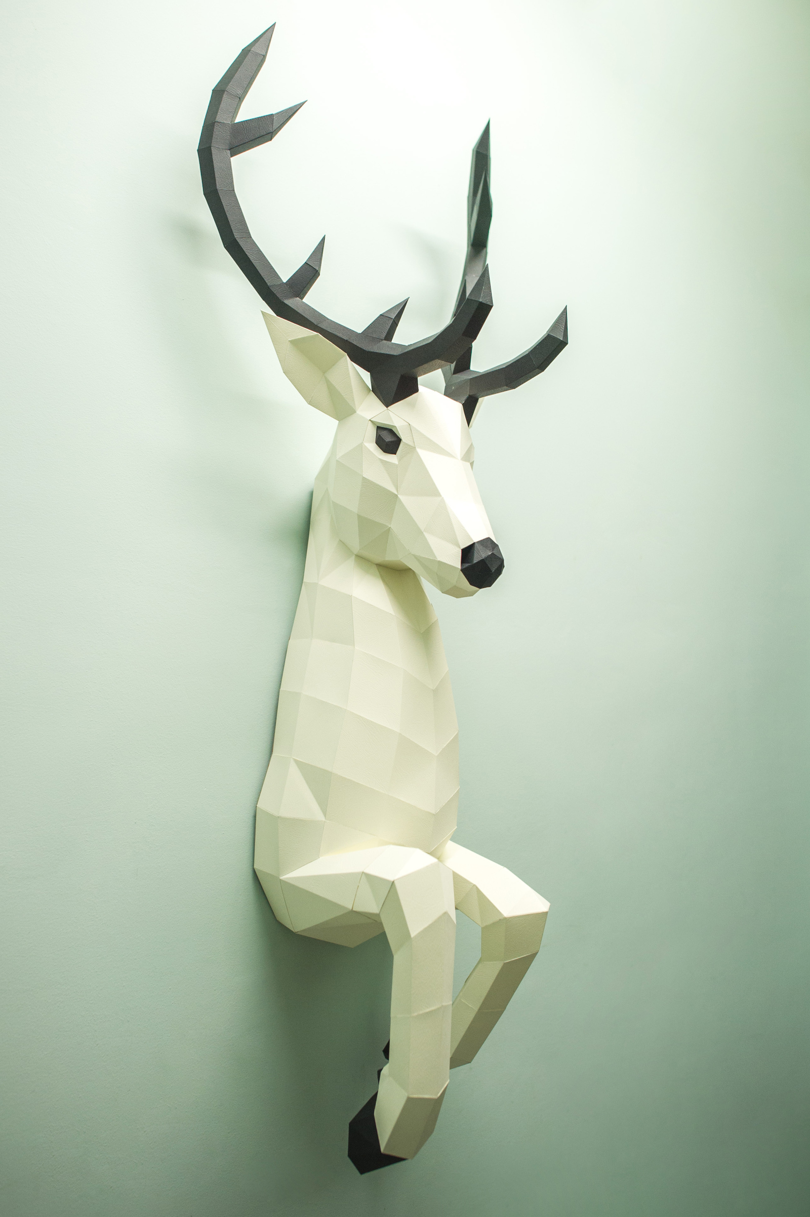 Paper figures, something new - My, Pepakura, Papercraft, Low poly, Handmade, Animals, Trophy, , Longpost