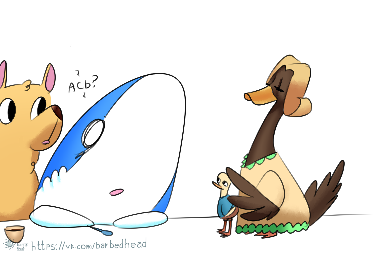 shark thoughts - My, Shark, Comics, Dog, Duck, Yamma, What, Longpost