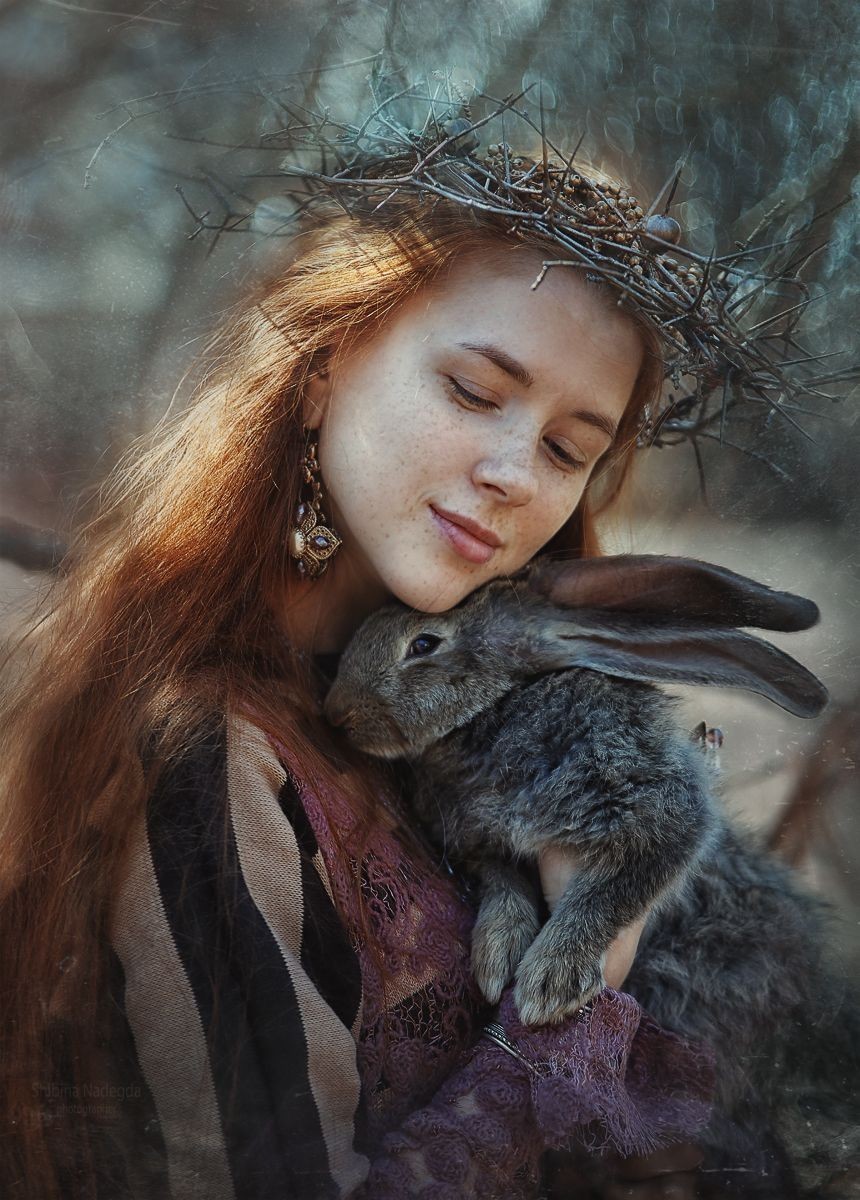 Pagan slavic style - The photo, Girls, Wreath, Horns, Paganism, Slavs, Longpost