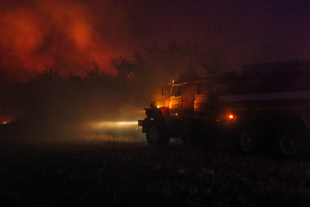 The largest natural fires in Volgograd - My, Ministry of Emergency Situations, Volgograd, Video, Longpost