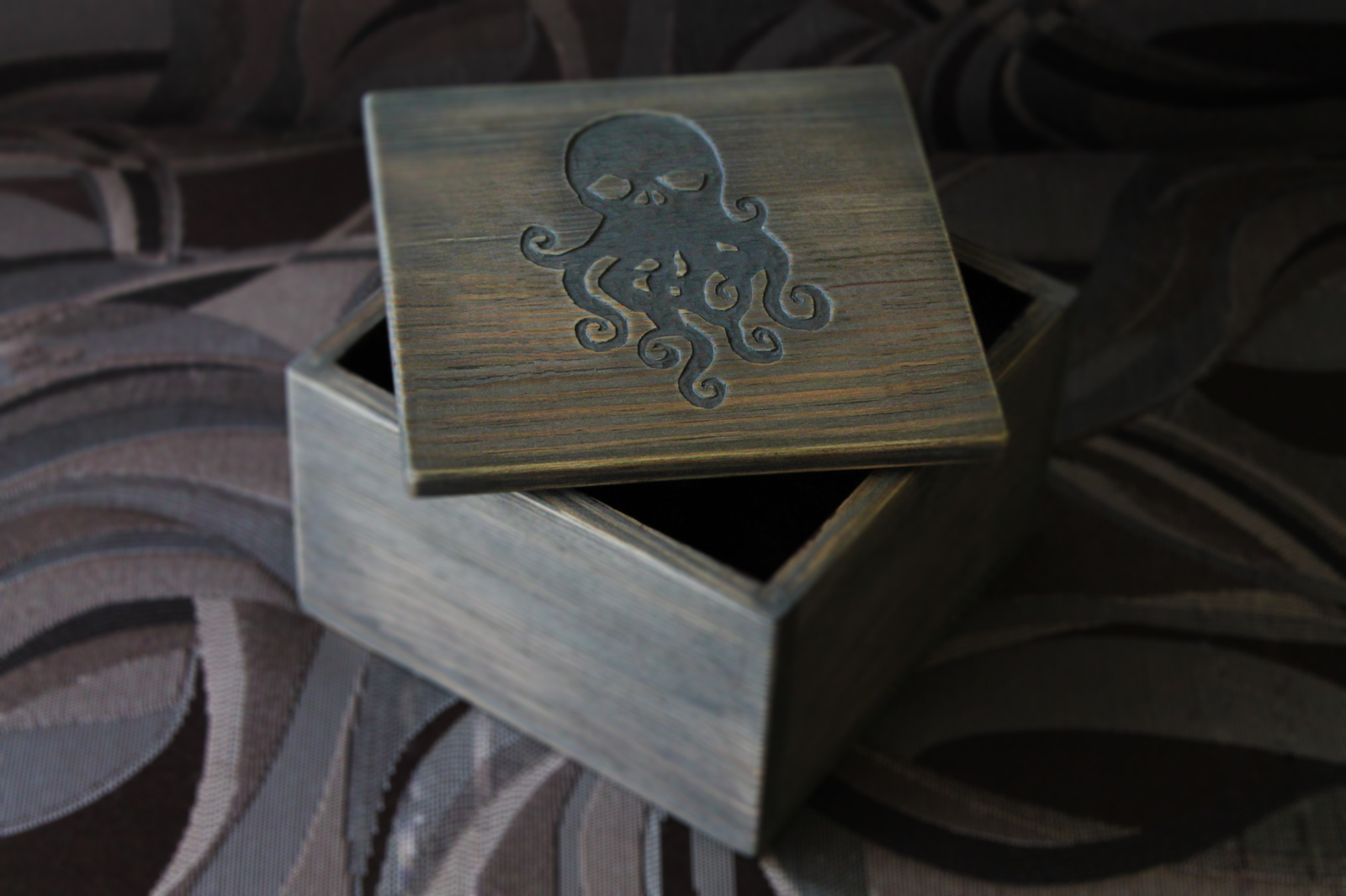 Casket of Cthulhu - My, Casket, Cthulhu, Demon, Lovecraft, Handmade