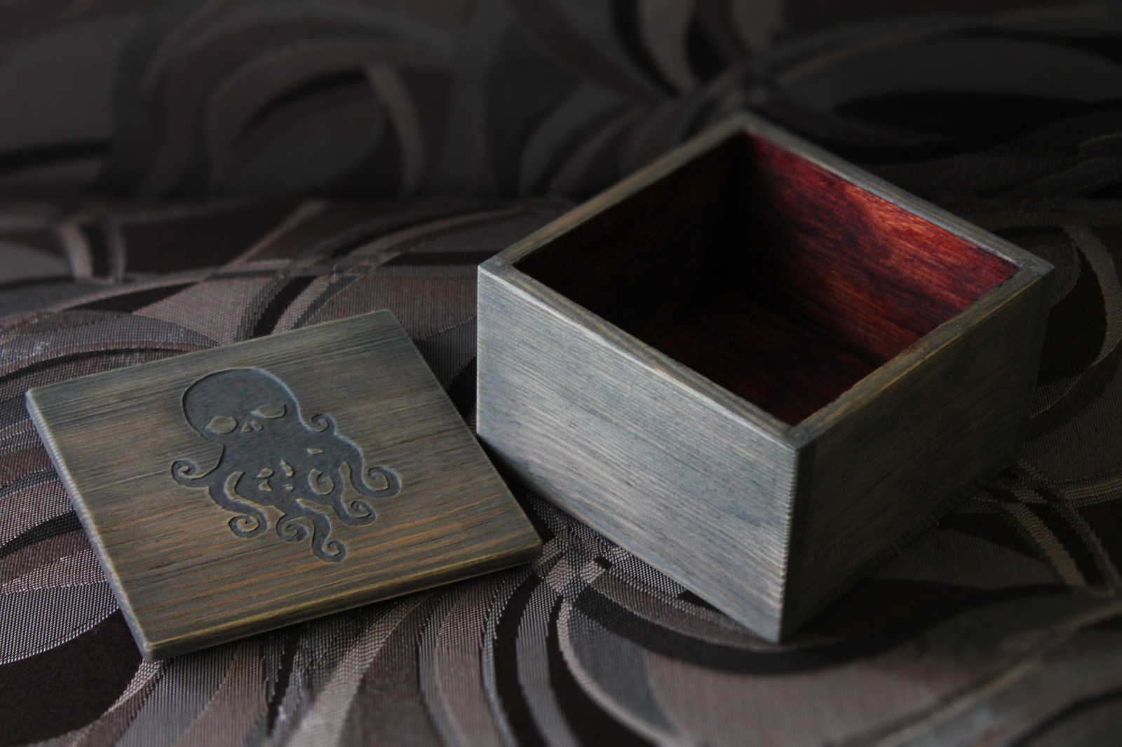 Casket of Cthulhu - My, Casket, Cthulhu, Demon, Lovecraft, Handmade