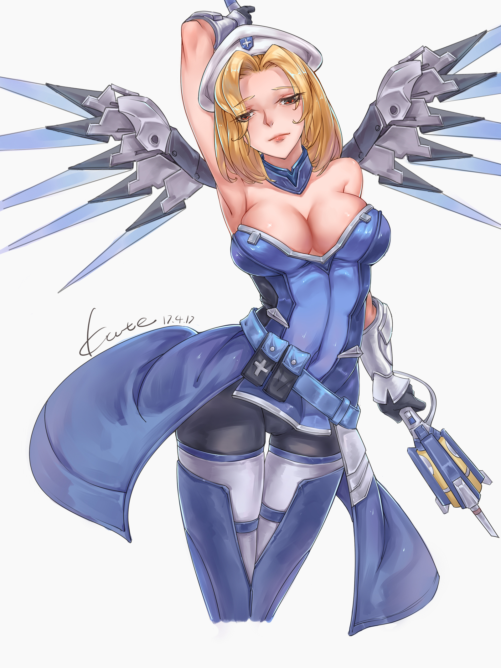 OverEro vol.2 - Angela - NSFW, Overwatch, , Mercy, Longpost