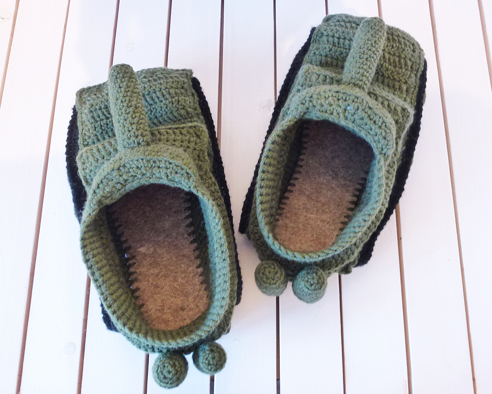 tank shoes - My, Slippers, Tanks, , Crochet, February 23, , Needlework without process, Longpost