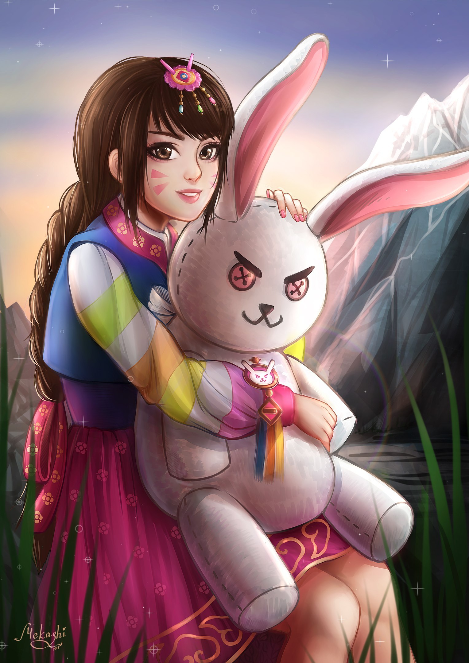 D.Va Palanquin - Overwatch, Dva, Дива, Арт, Mekashi