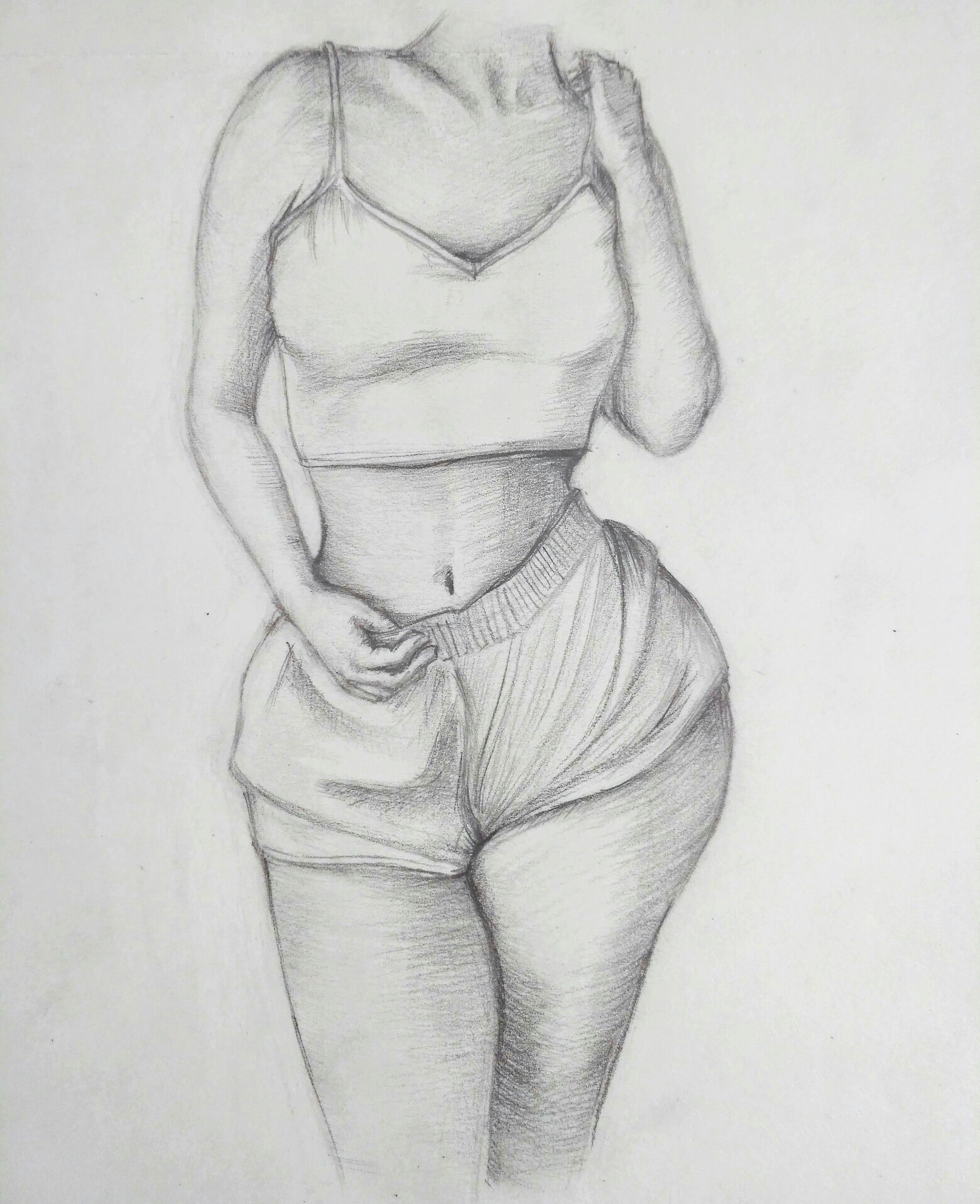 Sexy curves - My, Pencil drawing, Sketch, Figure, Hatching, Drawing