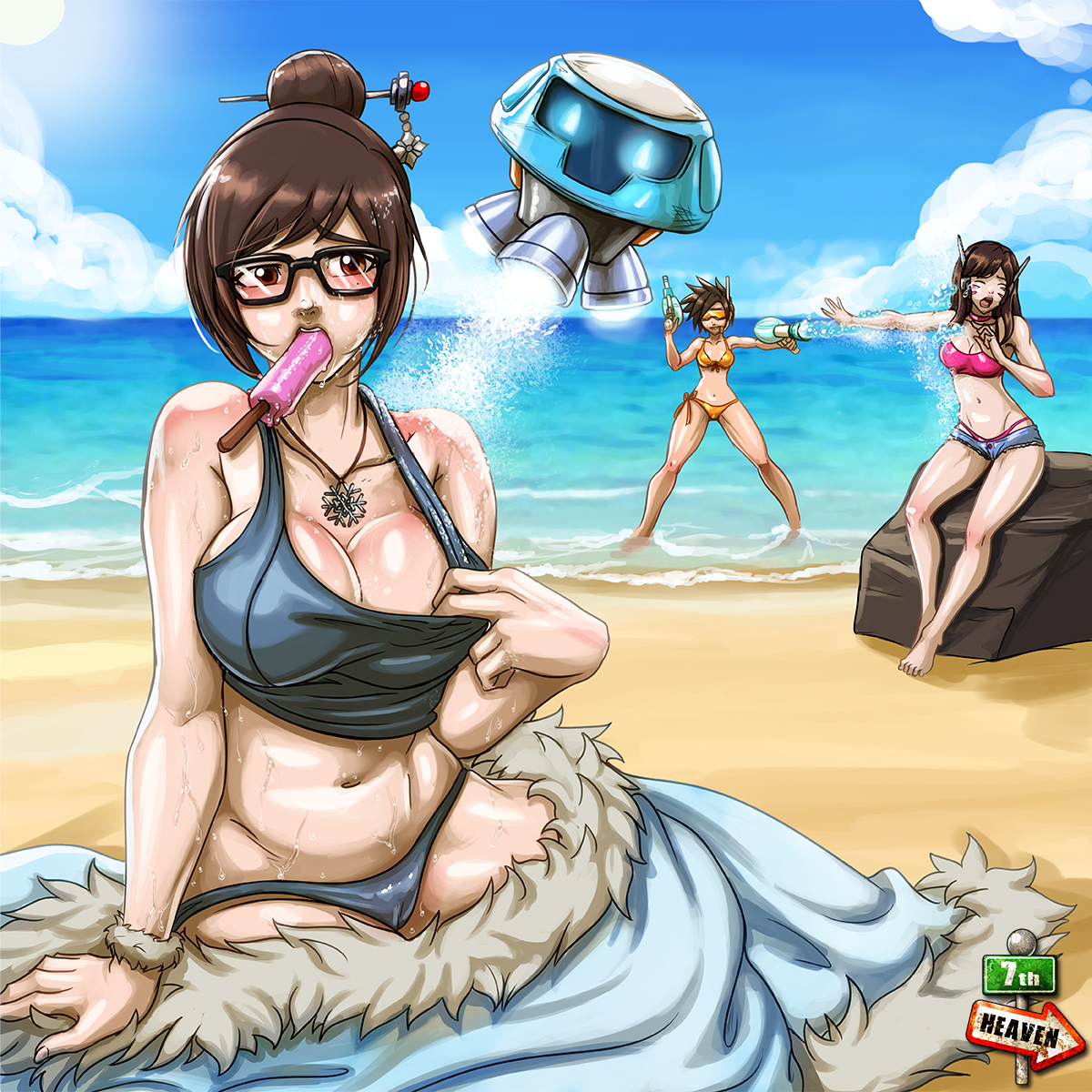 OverEro vol.3 - Mei - NSFW, Overwatch, Mei, Overero, Гифка, Длиннопост