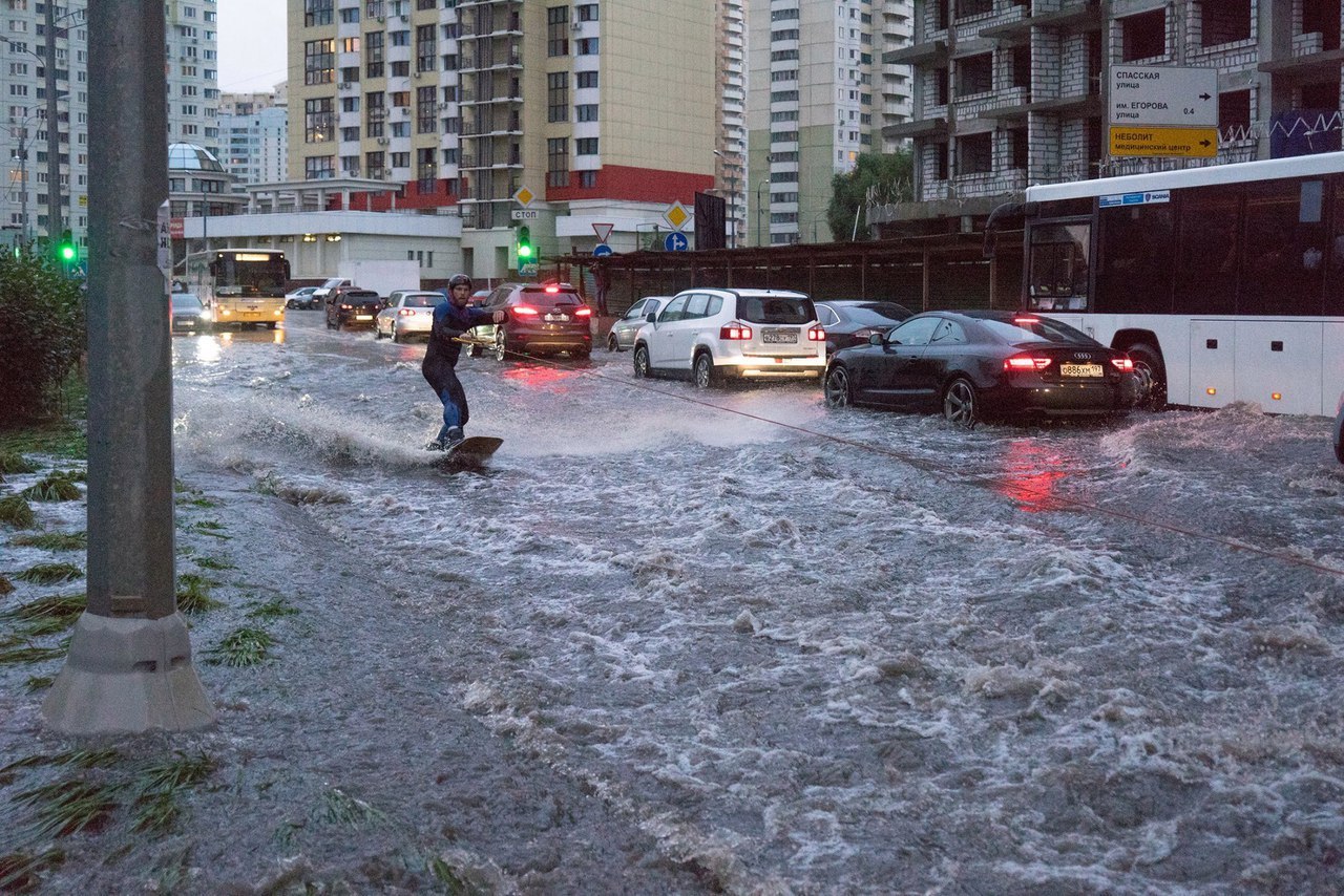 There is no bad weather. - Weather, Rain, Water, Board, Longpost