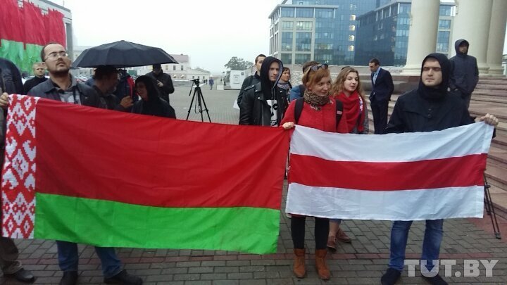 The opposition protests against the Zapad-2017 exercises in Minsk. - Republic of Belarus, Opposition, West-2017, Politics, Clown, Longpost