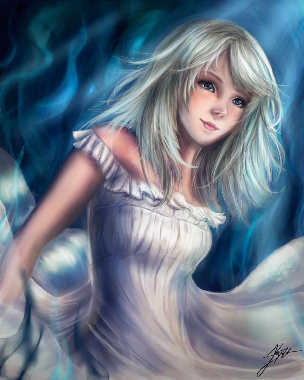 Lunafreya - Art, , Final Fantasy, Anime art, , Lunafreya Nox Fleuret