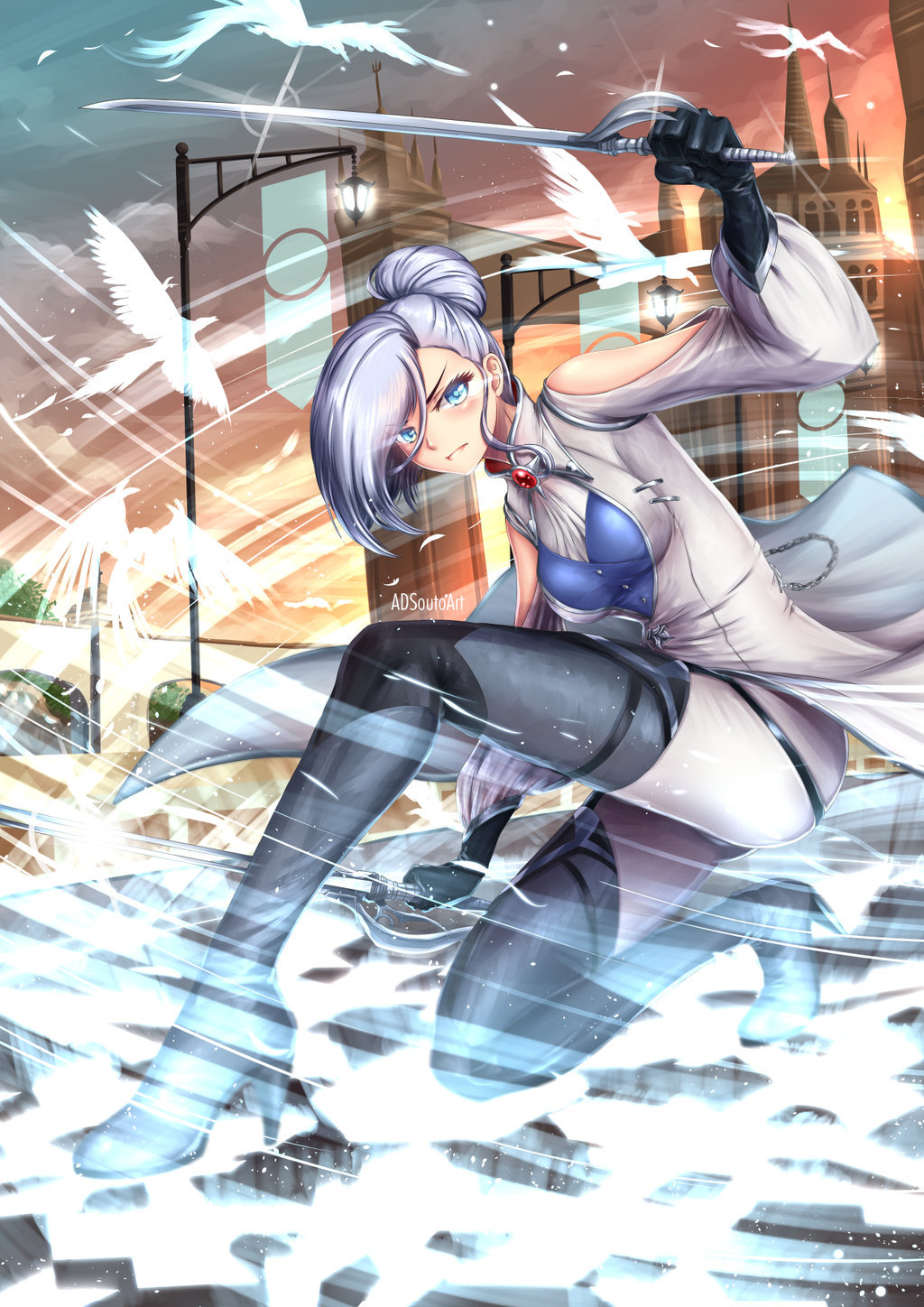 Winter Schnee - Anime Art, Winter Schnee, RWBY, Adsouto