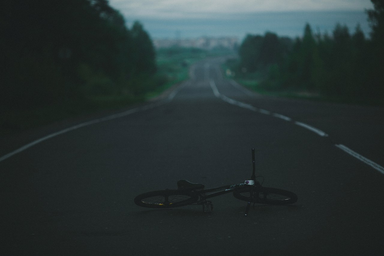 Stop Landscape - My, A bike, Landscape, Cycling season, Summer, Sunset, From dusk to dawn, dawn, Morning, Longpost