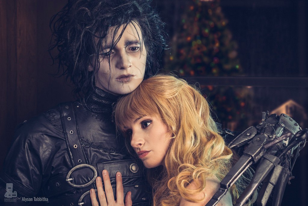 Edward and Kim cosplay - Edward Scissorhands, Косплей, Эдвард, Kim, Alyson Tabbitha, Длиннопост