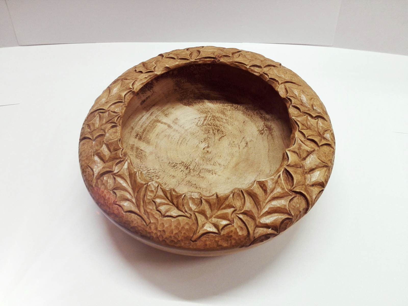 Bowl Autumn leaves - My, Bowl, Wood carving, Handmade, Handmade, Pear, Tree, Longpost