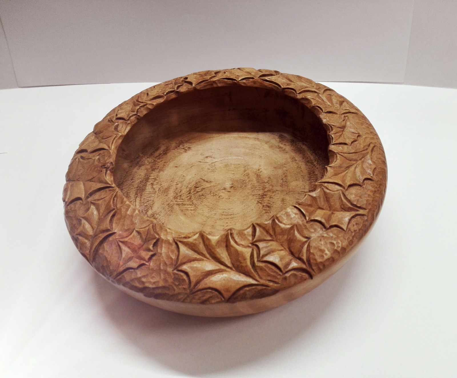 Bowl Autumn leaves - My, Bowl, Wood carving, Handmade, Handmade, Pear, Tree, Longpost