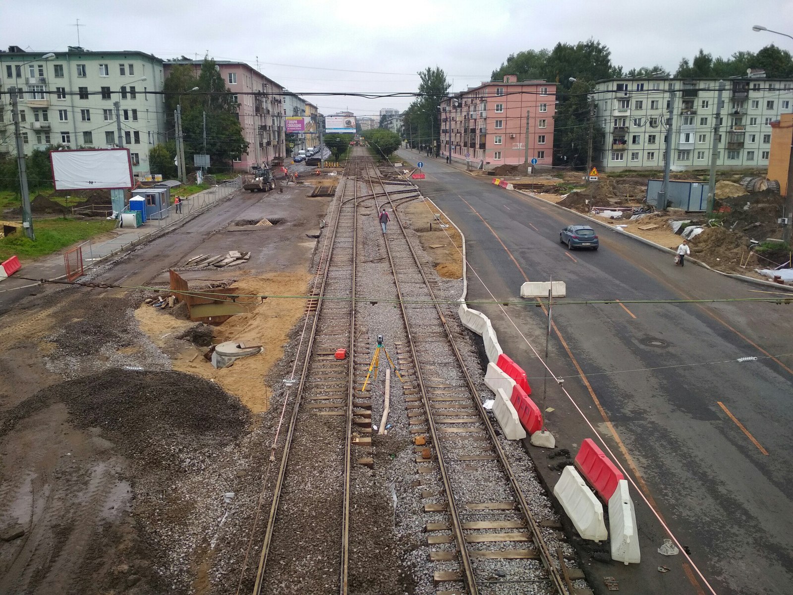 Enchanting idiots in St. Petersburg! - Tram, Saint Petersburg, Repair, Idiocy, Longpost