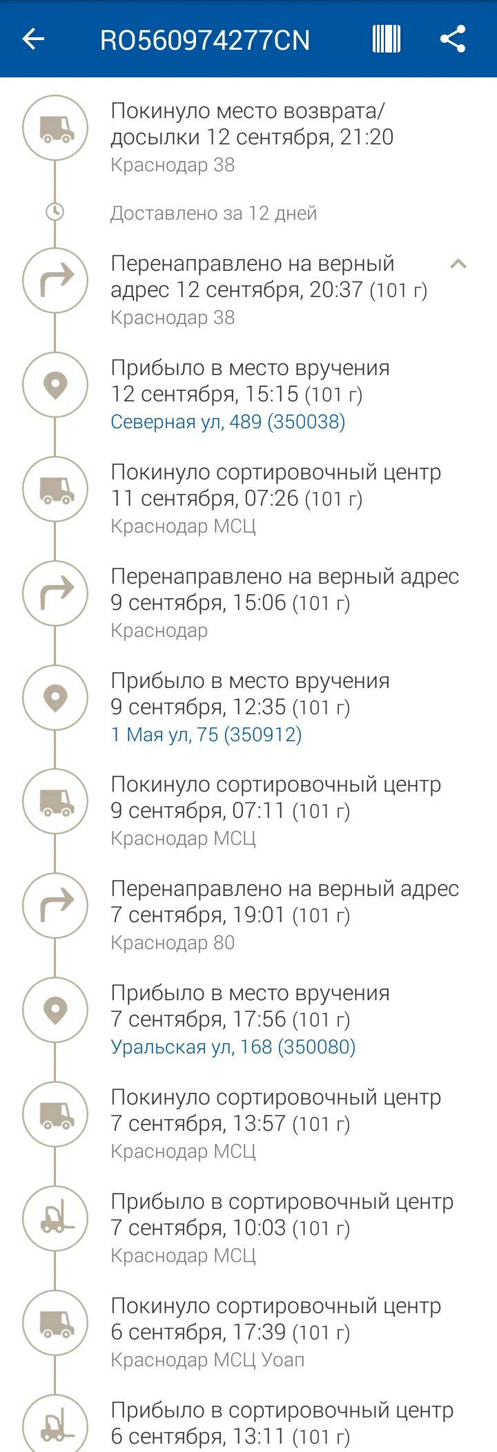 Посылка путешественница. - Моё, Почта, Почта России, Где моя посылка, Посылка, Длиннопост