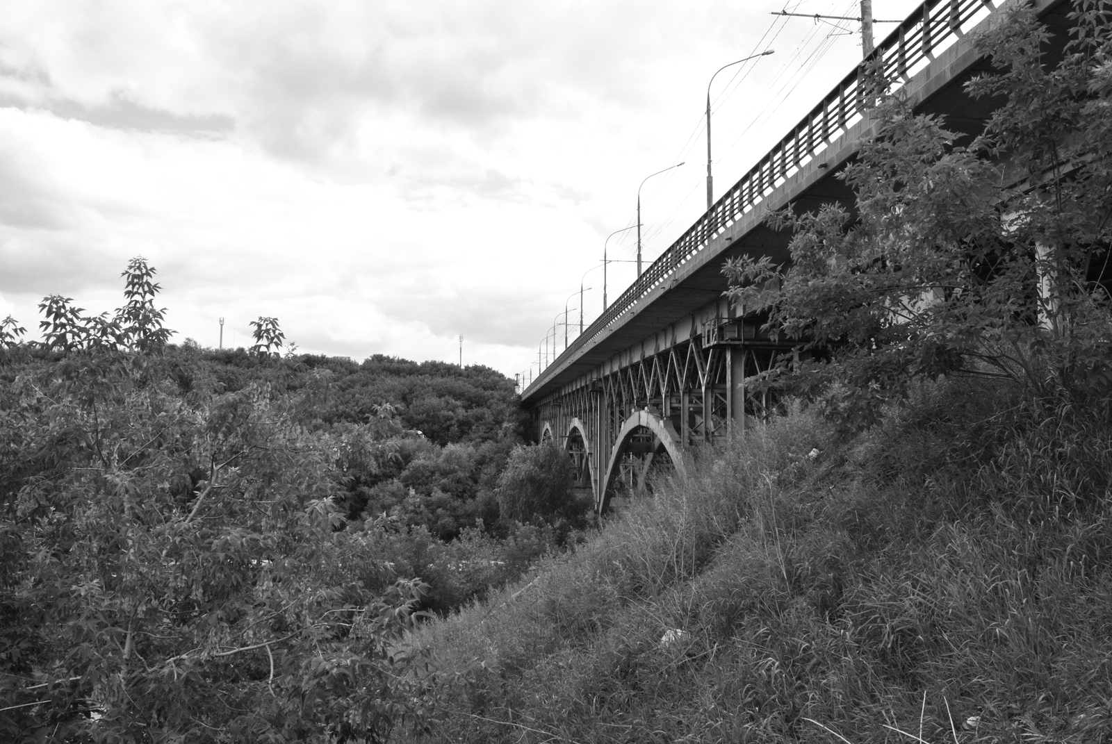 Gloomy Omsk - My, Omsk, Black and white photo, Irtysh, Om, Longpost