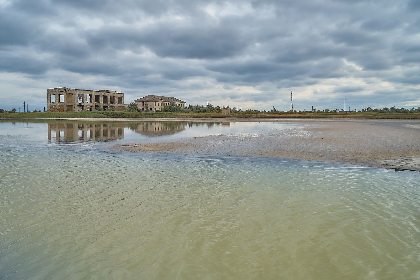 Salt is mined here. Salt lakes near the city of Saki (Crimea). Some species are simply Martian). Shot on Sony A7, 24-70/4 ZA - My, Longpost, Landscape, Sony