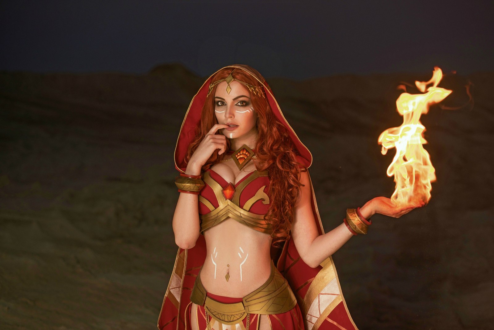 Lina - Dota 2. - My, Dota 2, Cosplay, , Girls, Fire, , Photographer, A selection, Longpost