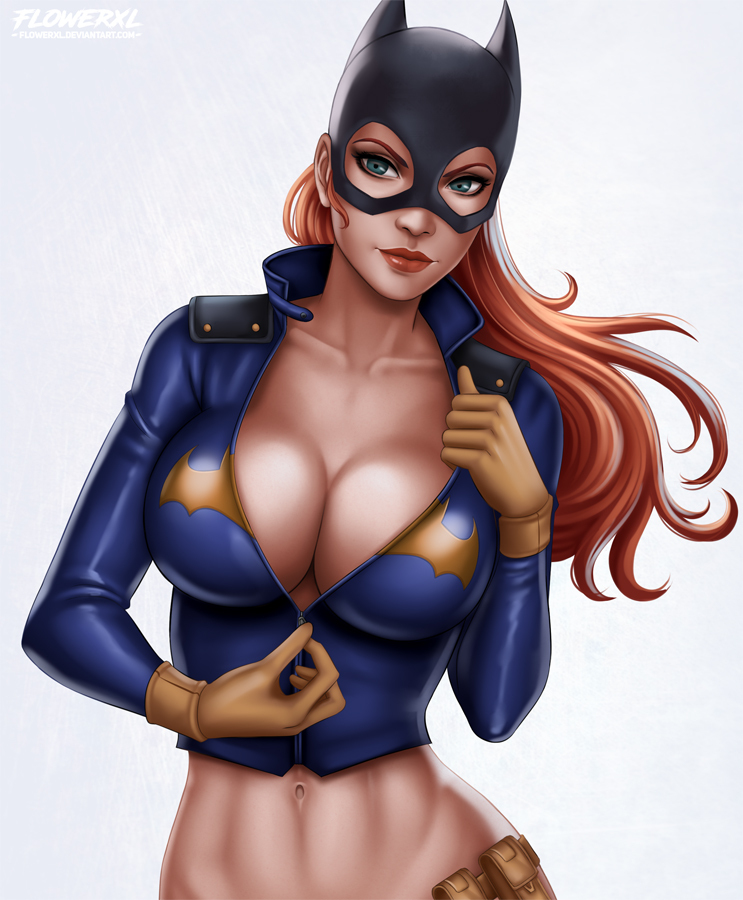 Batgirl - NSFW, Deviantart, Art, Drawing, Girls, Comics, Dc comics, Batgirl, Longpost, Flowerxl