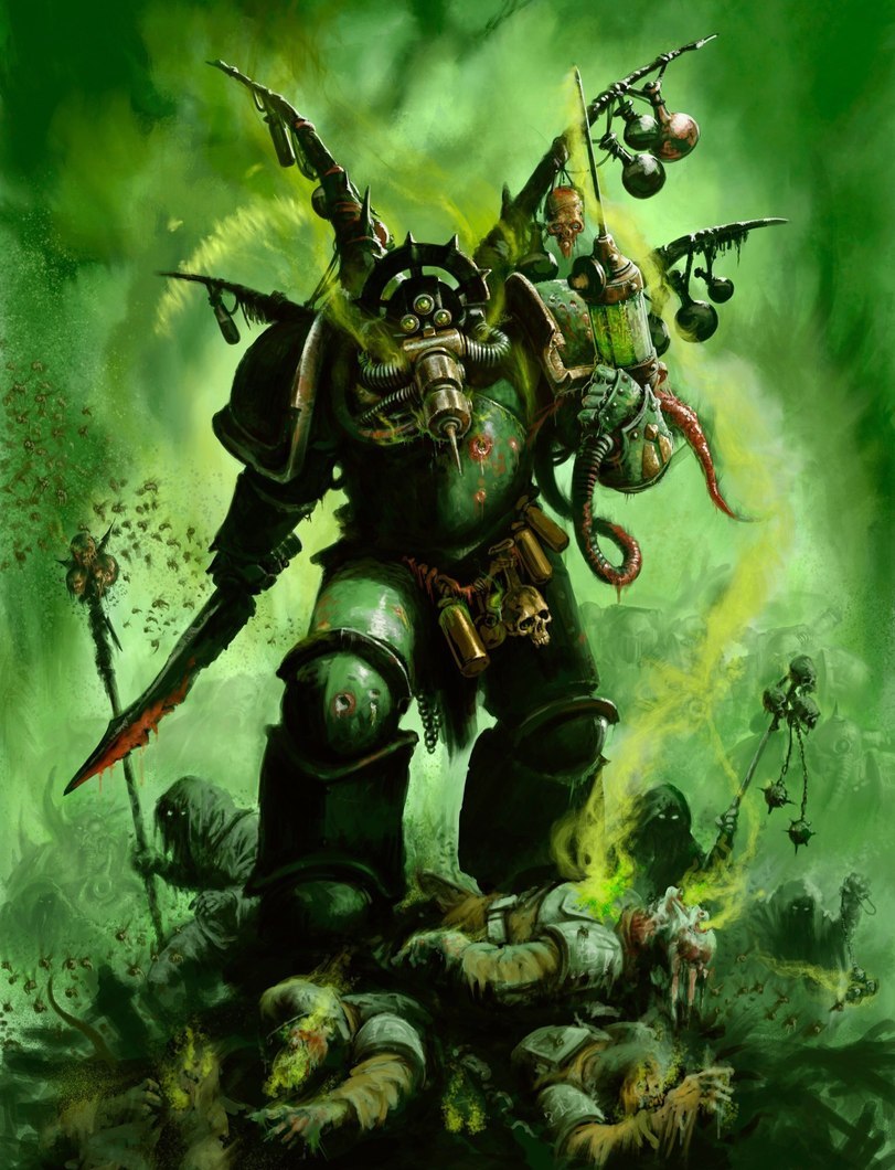 Death Guard from the new codex - Warhammer 40k, Chaos space marines, Nurgle, Death guard, Wh Art, Images, Longpost