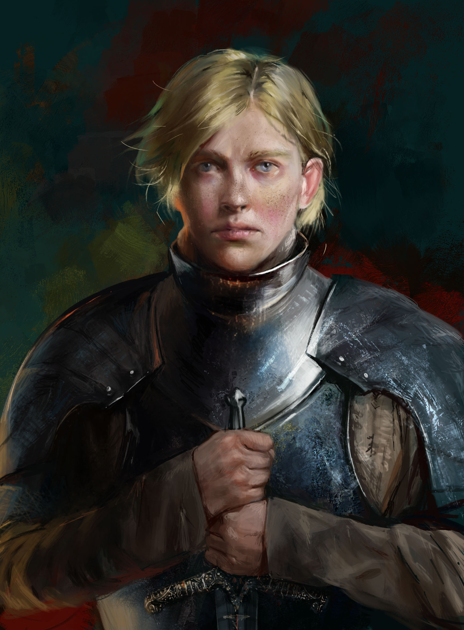 Brienne of Tarth - Арт, Рисунок, Бриенна, Игра престолов, ПЛИО, Bella Bergolts