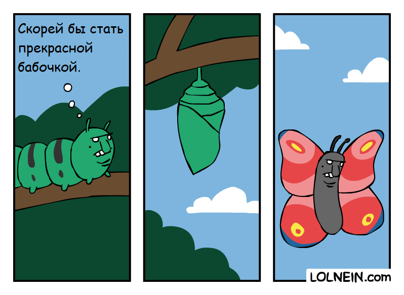 Butterfly. - Lolnein, Comics, Butterfly, beauty, When