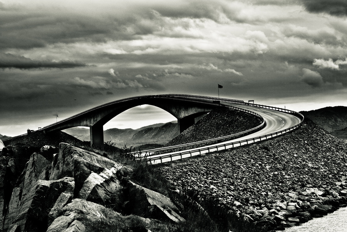 Atlantic road in Norway. - The photo, Road, Longpost