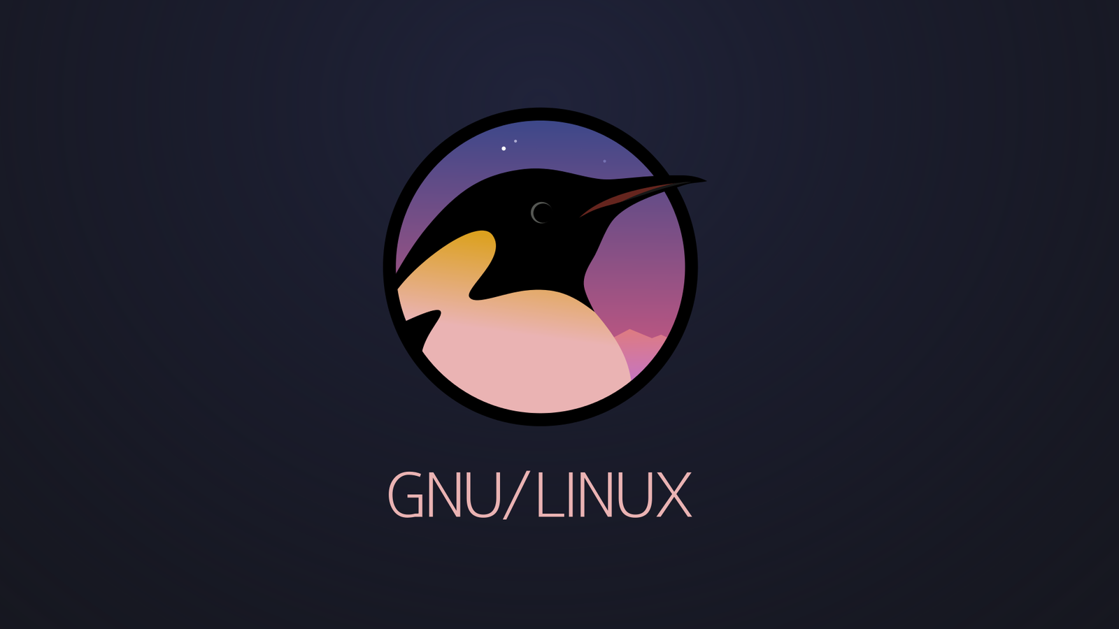 GNU/Linux logo - My, Logo, Linux, Penguins, Inkscape, Svg
