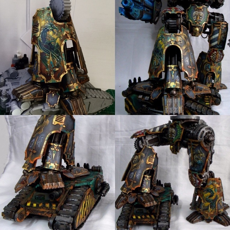 Titan Warlord - Warhammer 40k, Wh miniatures, Титан, Покраска, Длиннопост