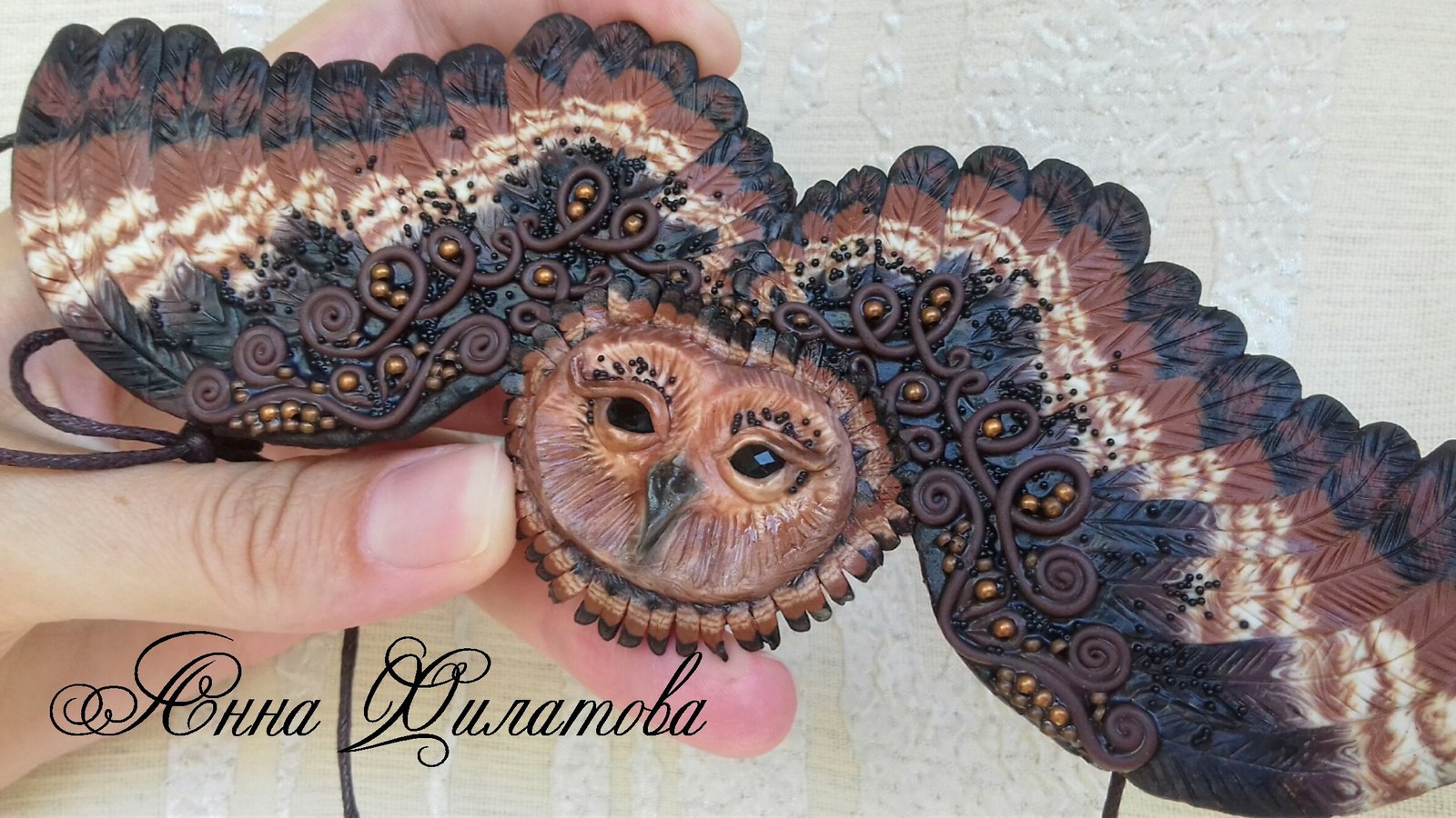 Polymer clay owl - Polymer clay, Owl, Longpost