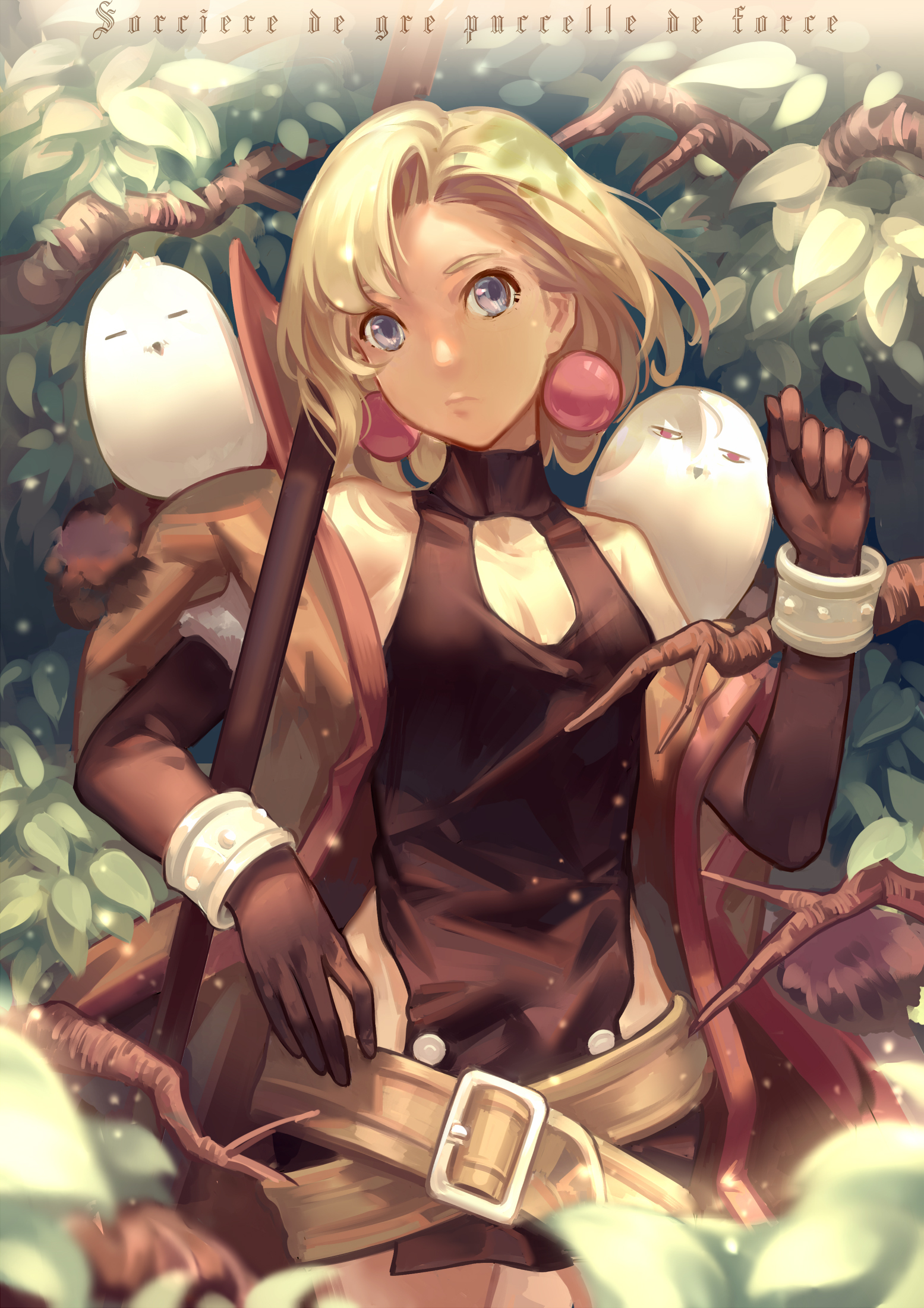 The power of a witch is in her... owls? - Anime art, Anime, , Maria, Artemis, 