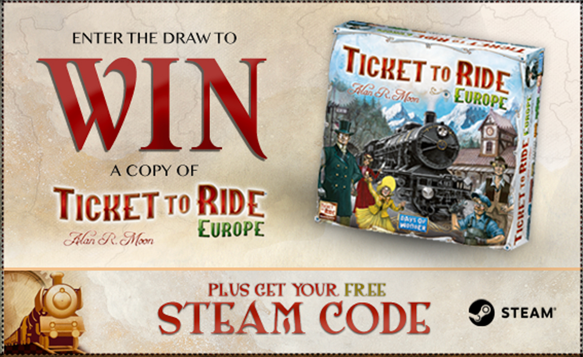 Distribution of Ticket to Ride - Freebie, Steam freebie, Ticket to Ride